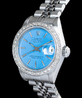 Rolex Datejust Lady 26 Blu Jubilee Blue Hawaiian 69174 Bezel Diamonds